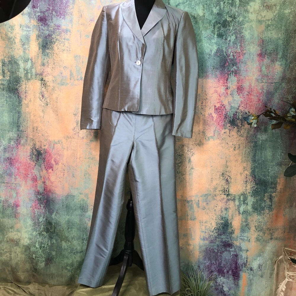 💙Talbots Elegant Evening - Formal Silk Pant Suit